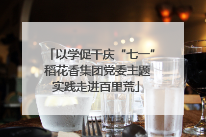 以学促干庆“七一” 稻花香集团党委主题实践走进百里荒